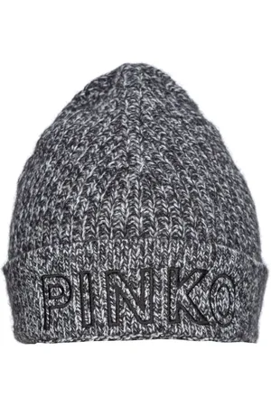 Pinko Embroidered-logo wool beanie