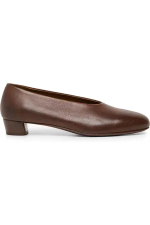 MARSÈLL Block-heel leather pumps