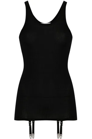 LEMAIRE Suspenders-detail seamless tank top