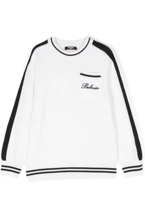 Balmain Logo-embroidered jumper