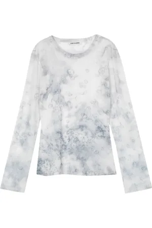 Low Classic Abstract pattern-print top