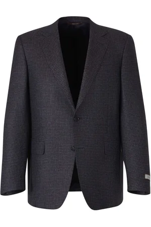CANALI Plaid wool blazer