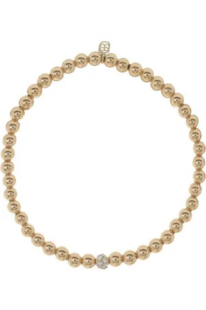 Sydney Evan 14kt yellow diamond beaded bracelet
