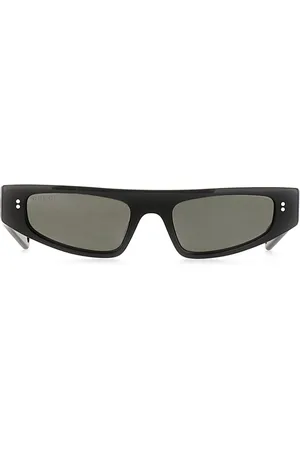 Gucci Logo-print cat-eye frame sunglasses