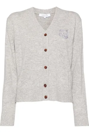 Maison Kitsuné Bold Fox Head embroidered cardigan