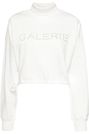 Musium Div. Bead embellishment cotton sweatshirts