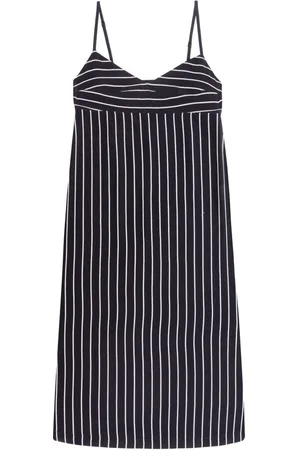 HANDRED Stripes silk midi dress