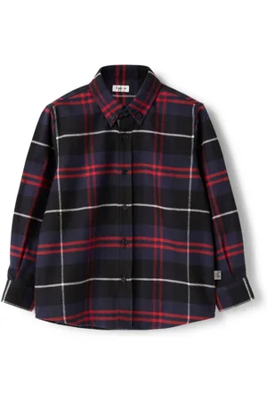 Il gufo Checked cotton shirt
