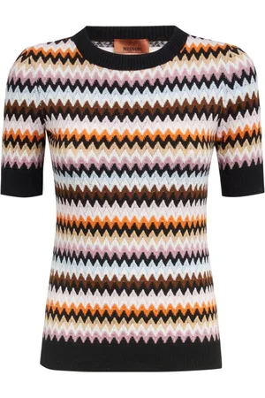 Missoni Zigzag-woven knitted top