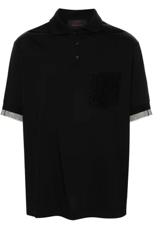 Simone Rocha Corded lace-detail polo shirt