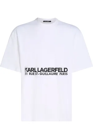 Karl Lagerfeld Rue St-Guillaume washed-effect T-shirt