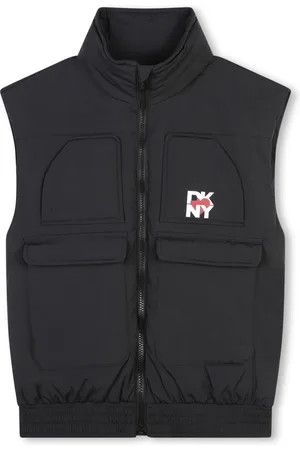 DKNY Logo-print puffer gilet