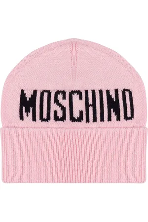 Moschino Intarsia-knit logo beanie