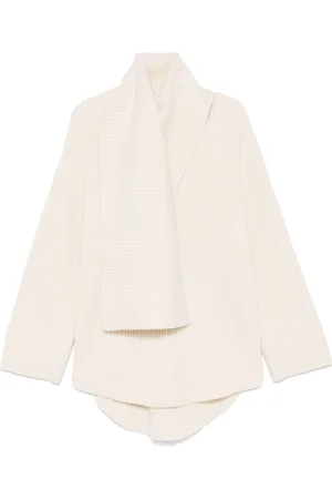 Totême Attached-scarf sweater