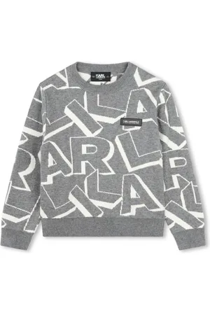 Karl Lagerfeld Intarsia-knit logo jumper