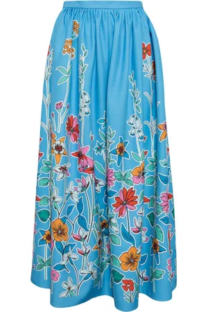 Bambah Hibiscus midi skirt