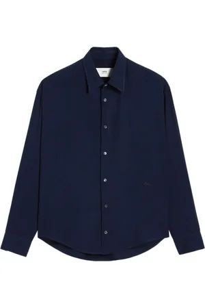 Ami Logo-embroidered buttoned shirt