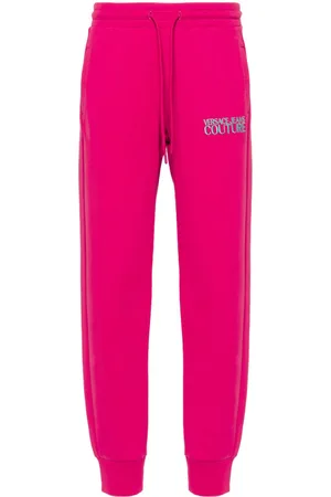 VERSACE Embroidered-logo track pants