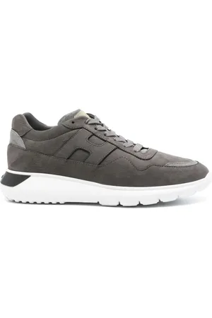 Hogan Logo-patch suede sneakers