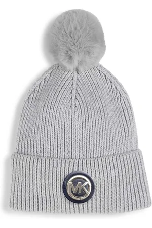 Michael Kors Logo-appliqué ribbed beanie