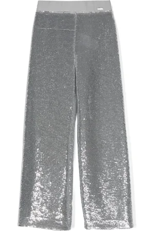 MONNALISA Sequin-embellished trousers