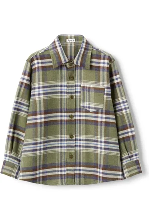 Il gufo Checked cotton shirt