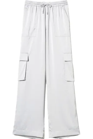 Twin-Set Satin cargo trousers