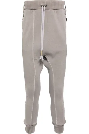 11 BY BORIS BIDJAN SABERI Crop-crotch detail track pants