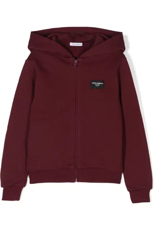 Dolce & Gabbana Logo-appliqué zipped hoodie