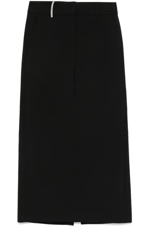 PESERICO SIGN Straight-cut midi skirt