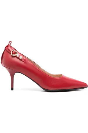 Moschino 80mm faux-pearl detail pumps
