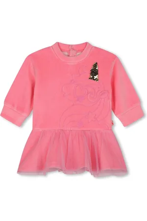 Billieblush Unicorn-embroidered mini dress