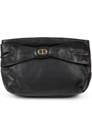 Dior 1980 leather clutch bag