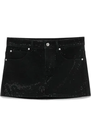 Alexander Wang Crystal-embellished mini skirt