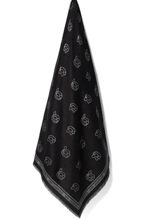 Karl Lagerfeld Lurex-detail scarf