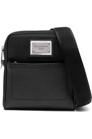 Dolce & Gabbana Logo-plaque zip-fastening messenger bag