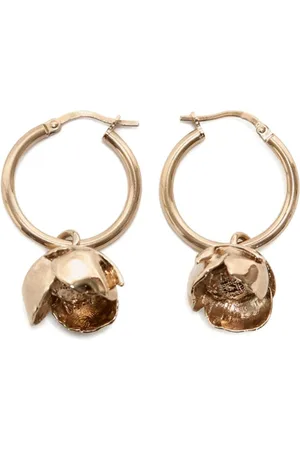 Victoria Beckham Camellia hoop earrings
