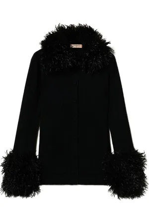 Twin-Set Faux-fur trim cardigan