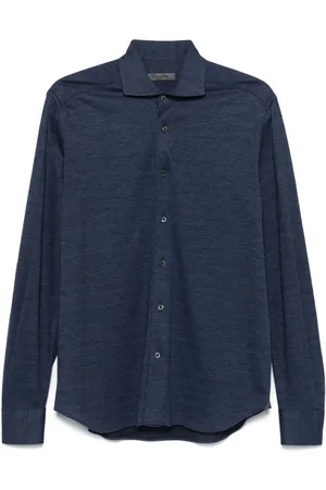 corneliani Mélange-effect shirt