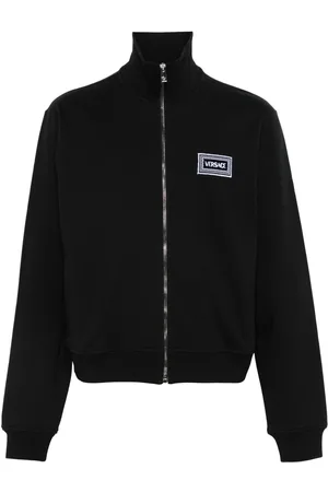 VERSACE Logo-patch sweatshirt