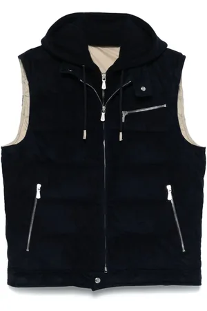ELEVENTY Suede gilet