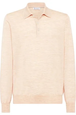 Brunello Cucinelli Cashmere-silk knitted polo shirt