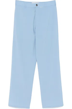 Marni Mending-logo straight-leg trousers