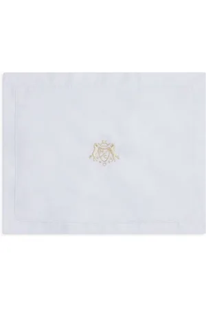 MARIE CHANTAL Crest-embroidered cushion cover