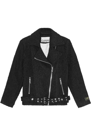Ganni Bouclé biker jacket