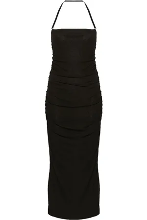 Nanushka Ruched halterneck midi dress