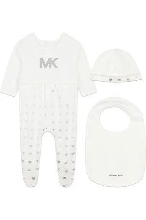 Michael Kors Logo-print cotton babygrow set