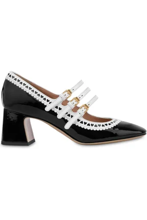 Moschino Mary Jane leather pumps