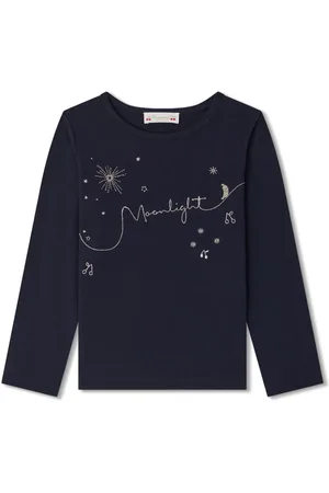 BONPOINT Logo-embroidered long-sleeve T-shirt