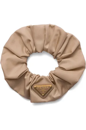Prada Triangle-logo re-nylon scrunchie